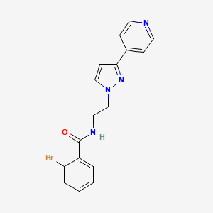 molecular formula C17H15BrN4O B2746432 2-bromo-N-(2-(3-(pyridin-4-yl)-1H-pyrazol-1-yl)ethyl)benzamide CAS No. 1448079-28-4