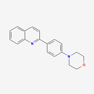 molecular formula C19H18N2O B2746441 2-(4-Morpholinophenyl)quinoline CAS No. 861210-52-8