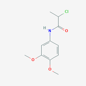 molecular formula C11H14ClNO3 B2746447 2-氯-N-(3,4-二甲氧基苯基)丙酰胺 CAS No. 923121-69-1