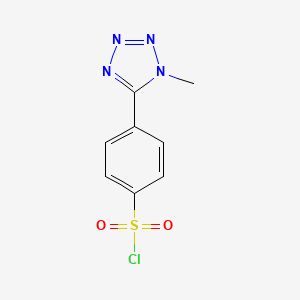 molecular formula C8H7ClN4O2S B2746459 4-(1-甲基-1,2,3,4-四氮唑-5-基)苯甲磺酰氯 CAS No. 1291491-80-9