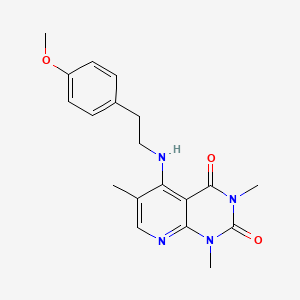 molecular formula C19H22N4O3 B2746461 5-((4-methoxyphenethyl)amino)-1,3,6-trimethylpyrido[2,3-d]pyrimidine-2,4(1H,3H)-dione CAS No. 941909-94-0
