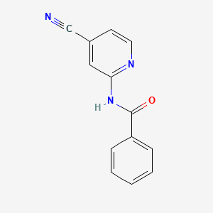 molecular formula C13H9N3O B2746464 Benzamide,n-(4-cyano-2-pyridinyl)- CAS No. 865815-47-0