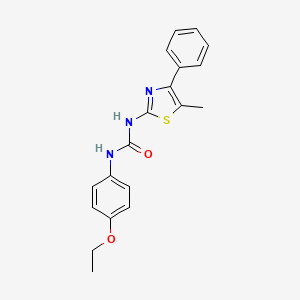 molecular formula C19H19N3O2S B2746509 1-(4-乙氧苯基)-3-(5-甲基-4-苯基-1,3-噻唑-2-基)脲 CAS No. 391868-01-2