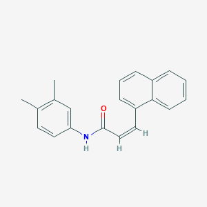 molecular formula C21H19NO B2746518 (2Z)-N-(3,4-dimethylphenyl)-3-(naphthalen-1-yl)prop-2-enamide CAS No. 328026-72-8