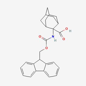 molecular formula C26H27NO4 B2746524 2-({[(9H-fluoren-9-yl)methoxy]carbonyl}amino)adamantane-2-carboxylic acid CAS No. 1092172-31-0