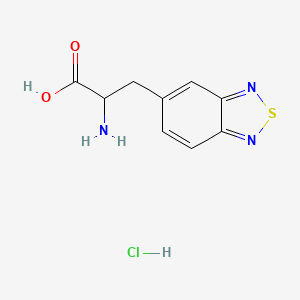 molecular formula C9H10ClN3O2S B2746534 3-(2,1,3-Benzothiadiazol-5-yl)alanine hydrochloride CAS No. 20361-50-6