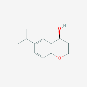 (4S)-6-(propan-2-yl)-3,4-dihydro-2H-1-benzopyran-4-ol