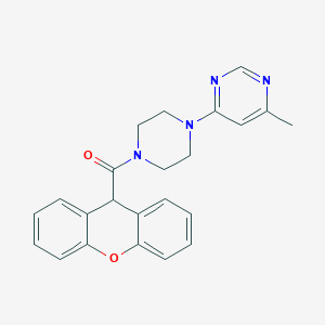 molecular formula C23H22N4O2 B2746559 (4-(6-methylpyrimidin-4-yl)piperazin-1-yl)(9H-xanthen-9-yl)methanone CAS No. 1396813-11-8