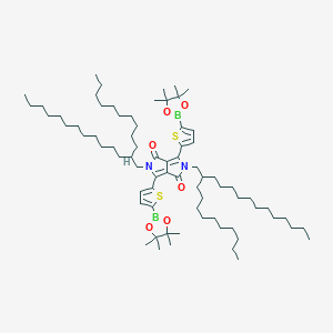 molecular formula C74H126B2N2O6S2 B2746561 2,5-Bis(2-decyltetradecyl)-3,6-bis[5-(4,4,5,5-tetramethyl-1,3,2-dioxaborolane-2-yl)-2-thienyl]pyrrolo[3,4-c]pyrrole-1,4-dione CAS No. 1412448-63-5