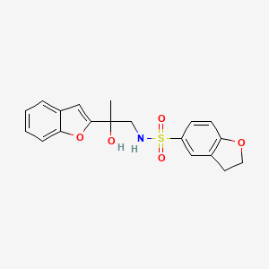 molecular formula C19H19NO5S B2746602 N-(2-(benzofuran-2-yl)-2-hydroxypropyl)-2,3-dihydrobenzofuran-5-sulfonamide CAS No. 2034442-02-7