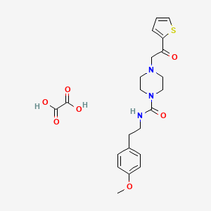 N-(4-methoxyphenethyl)-4-(2-oxo-2-(thiophen-2-yl)ethyl)piperazine-1-carboxamide oxalate