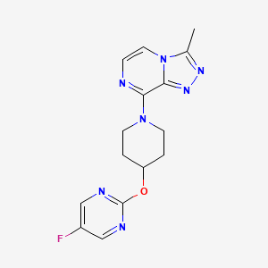 8-[4-(5-Fluoropyrimidin-2-yl)oxypiperidin-1-yl]-3-methyl-[1,2,4]triazolo[4,3-a]pyrazine