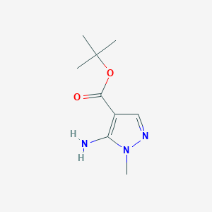 molecular formula C9H15N3O2 B2746661 tert-butyl 5-amino-1-methyl-1H-pyrazole-4-carboxylate CAS No. 1909326-63-1