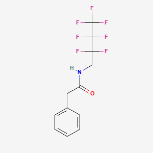 molecular formula C12H10F7NO B2746665 N-(2,2,3,3,4,4,4-heptafluorobutyl)-2-phenylacetamide CAS No. 304458-25-1