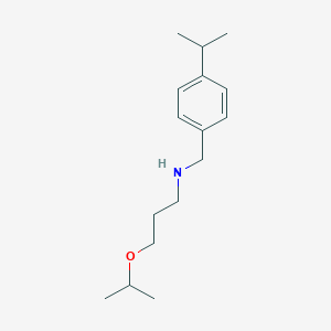 molecular formula C16H27NO B274667 N-(3-isopropoxypropyl)-N-(4-isopropylbenzyl)amine 