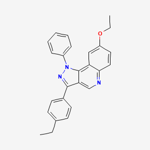 molecular formula C26H23N3O B2746681 8-乙氧基-3-(4-乙基苯基)-1-苯基-1H-吡唑并[4,3-c]喹啉 CAS No. 901268-30-2