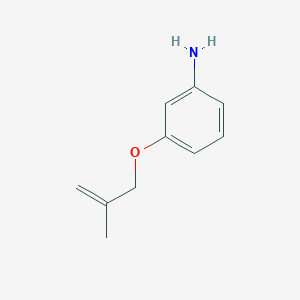 molecular formula C10H13NO B2746683 3-[(2-Methylprop-2-en-1-yl)oxy]aniline CAS No. 1049789-51-6; 107268-37-1