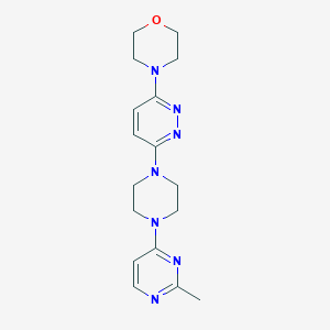 molecular formula C17H23N7O B2746688 4-{6-[4-(2-Methylpyrimidin-4-yl)piperazin-1-yl]pyridazin-3-yl}morpholine CAS No. 2415462-19-8