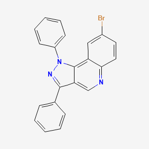 molecular formula C22H14BrN3 B2746697 8-bromo-1,3-diphenyl-1H-pyrazolo[4,3-c]quinoline CAS No. 901263-77-2