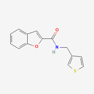molecular formula C14H11NO2S B2746715 N-(thiophen-3-ylmethyl)benzofuran-2-carboxamide CAS No. 1206993-69-2