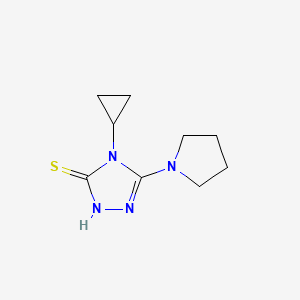 4-cyclopropyl-5-(pyrrolidin-1-yl)-4H-1,2,4-triazole-3-thiol