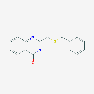molecular formula C16H14N2OS B2746744 2-[(Benzylsulfanyl)methyl]-3,4-dihydroquinazolin-4-one CAS No. 877811-64-8