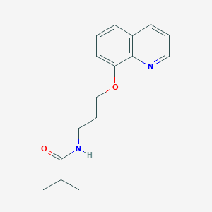 N-(3-(quinolin-8-yloxy)propyl)isobutyramide