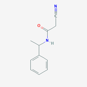 molecular formula C11H12N2O B2746772 2-cyano-N-(1-phenylethyl)acetamide CAS No. 59749-84-7