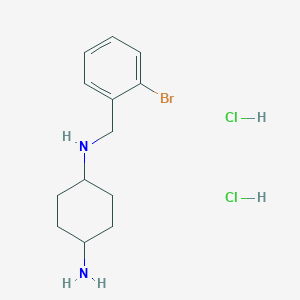 molecular formula C13H21BrCl2N2 B2746773 (1R*,4R*)-N1-(2-Bromobenzyl)cyclohexane-1,4-diamine dihydrochloride CAS No. 1286274-31-4
