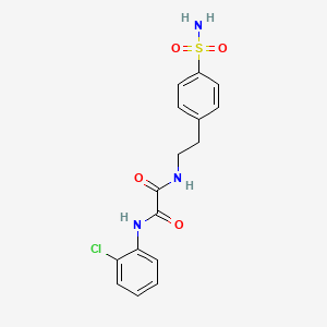 molecular formula C16H16ClN3O4S B2746788 N1-(2-氯苯基)-N2-(4-磺酰胺苯乙基)草酰胺 CAS No. 887204-68-4