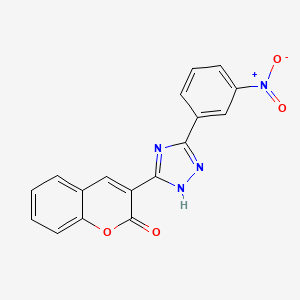 molecular formula C17H10N4O4 B2746797 3-(5-(3-nitrophenyl)-4H-1,2,4-triazol-3-yl)-2H-chromen-2-one CAS No. 325804-88-4