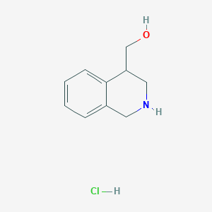 molecular formula C10H14ClNO B2746799 1,2,3,4-Tetrahydroisoquinolin-4-ylmethanol;hydrochloride CAS No. 2375270-45-2