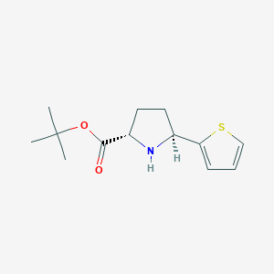 molecular formula C13H19NO2S B2746807 Tert-butyl (2S,5S)-5-thiophen-2-ylpyrrolidine-2-carboxylate CAS No. 2248317-77-1