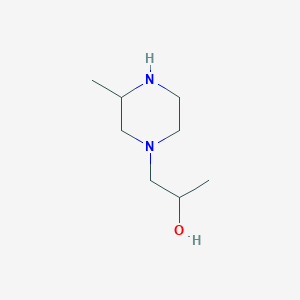 molecular formula C8H18N2O B2746820 1-(3-甲基哌嗪-1-基)丙醇 CAS No. 1513553-41-7
