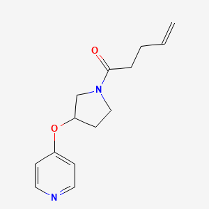 1-(3-(Pyridin-4-yloxy)pyrrolidin-1-yl)pent-4-en-1-one