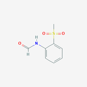 molecular formula C8H9NO3S B2746828 N-(2-(甲磺基)苯基)甲酰胺 CAS No. 93493-76-6