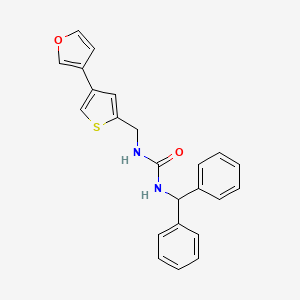 1-(Diphenylmethyl)-3-{[4-(furan-3-yl)thiophen-2-yl]methyl}urea