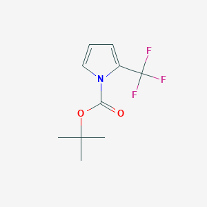 molecular formula C10H12F3NO2 B2746845 Tert-butyl 2-(trifluoromethyl)-1h-pyrrole-1-carboxylate CAS No. 1446436-59-4