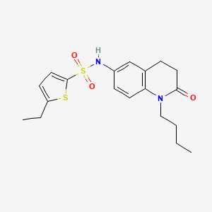 N-(1-butyl-2-oxo-1,2,3,4-tetrahydroquinolin-6-yl)-5-ethylthiophene-2-sulfonamide
