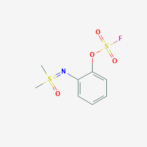 1-[[Dimethyl(oxo)-lambda6-sulfanylidene]amino]-2-fluorosulfonyloxybenzene