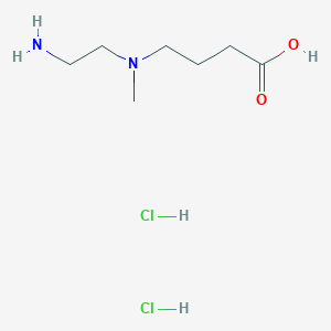 molecular formula C7H18Cl2N2O2 B2746927 4-[(2-Aminoethyl)(methyl)amino]butanoic acid dihydrochloride CAS No. 2126177-12-4