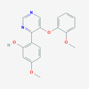 5-Methoxy-2-[5-(2-methoxyphenoxy)pyrimidin-4-yl]phenol