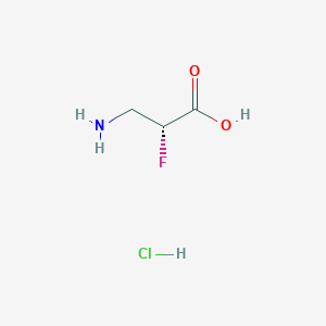 molecular formula C3H7ClFNO2 B2746960 (r)-3-Amino-2-fluoropropanoic acid hcl CAS No. 1414874-23-9