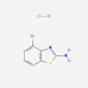 molecular formula C7H6BrClN2S B2746965 4-Bromobenzo[d]thiazol-2-amine hydrochloride CAS No. 1803602-04-1