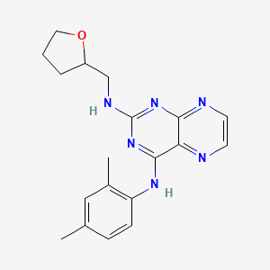 (2,4-Dimethylphenyl){2-[(oxolan-2-ylmethyl)amino]pteridin-4-yl}amine