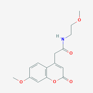 molecular formula C15H17NO5 B2746979 2-(7-methoxy-2-oxo-2H-chromen-4-yl)-N-(2-methoxyethyl)acetamide CAS No. 919861-20-4
