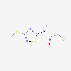 2-Chloro-N-(3-(methylthio)-1,2,4-thiadiazol-5-yl)acetamide