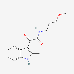 molecular formula C15H18N2O3 B2746994 N-(3-甲氧基丙基)-2-(2-甲基-1H-吲哚-3-基)-2-氧代乙酰胺 CAS No. 852368-69-5