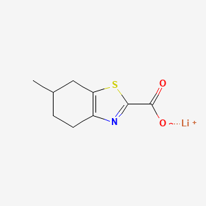 molecular formula C9H10LiNO2S B2747010 锂(1+)离子6-甲基-4,5,6,7-四氢-1,3-苯并噻唑-2-羧酸盐 CAS No. 2230798-78-2