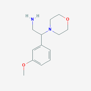 molecular formula C13H20N2O2 B2747018 2-(3-Methoxyphenyl)-2-morpholin-4-ylethanamine CAS No. 927966-33-4